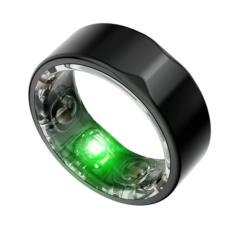 ViraSync Smart Ring i sølvfarve, ViraSync Smart Ring i sort farve, ViraSync Smart Ring i opladningsdock, ViraSync Smart Ring båret på pegefinger under træning, ViraSync Smart Ring viser søvndata på tilhørende app, ViraSync Smart Ring måler puls og iltmætning i realtid, ViraSync Smart Ring synkroniserer med smartphone via Bluetooth, ViraSync Smart Ring sporer aktivitet og hvileperioder, ViraSync Smart Ring overvåger søvnkvalitet og søvnfaser, Person bærer ViraSync Smart Ring under yogaøvelse, ViraSync Smart