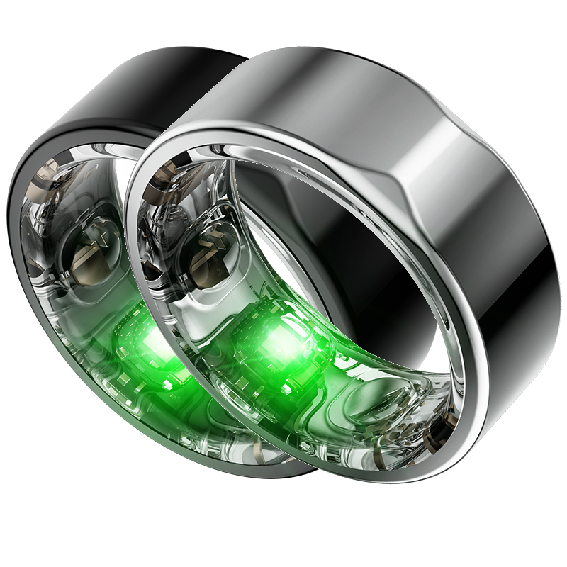 Smart Ring Sølv, Smart Ring Sort, Virasync smart ring